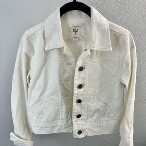 Billabong womens white jean jacket